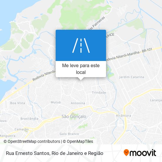 Rua Ernesto Santos mapa