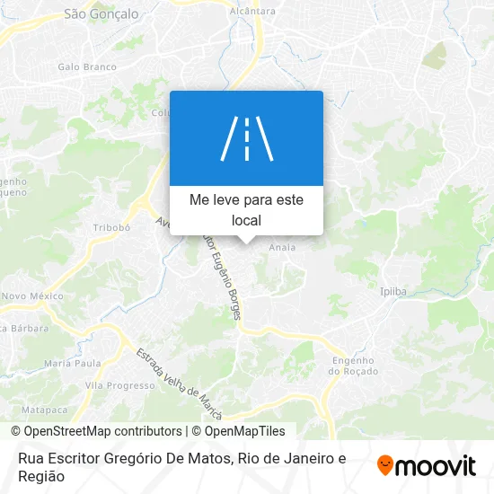 Rua Escritor Gregório De Matos mapa