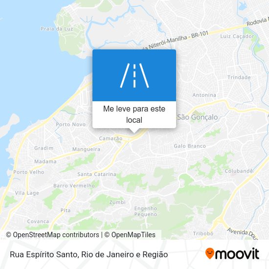 Rua Espírito Santo mapa