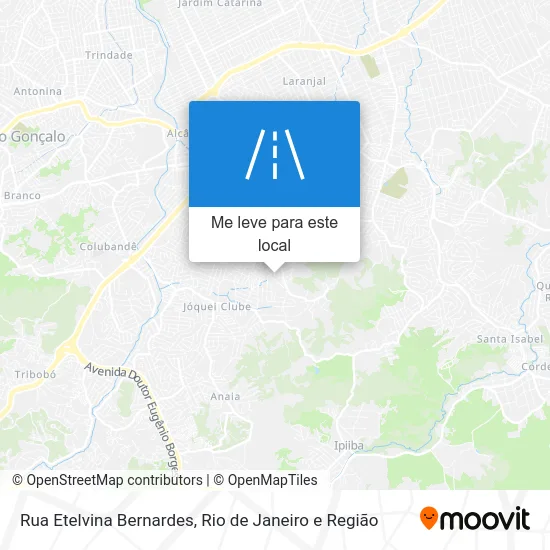 Rua Etelvina Bernardes mapa