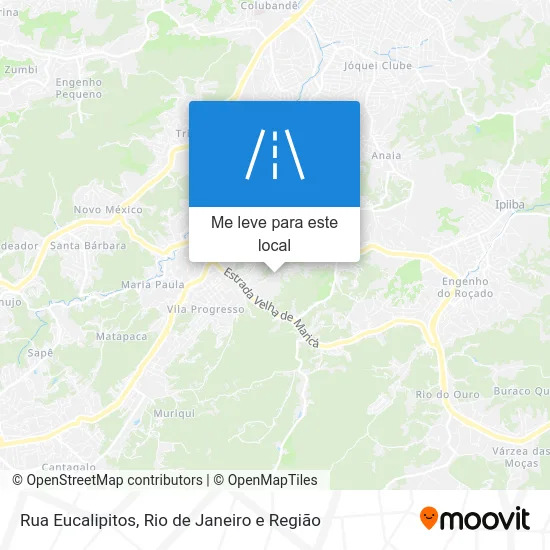Rua Eucalipitos mapa