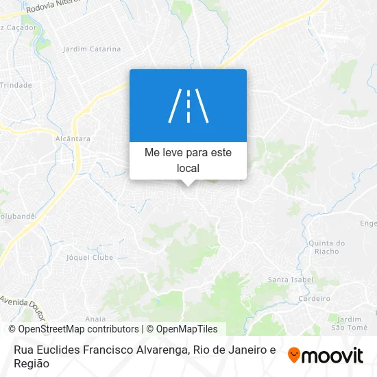 Rua Euclides Francisco Alvarenga mapa