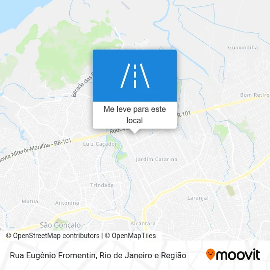 Rua Eugênio Fromentin mapa