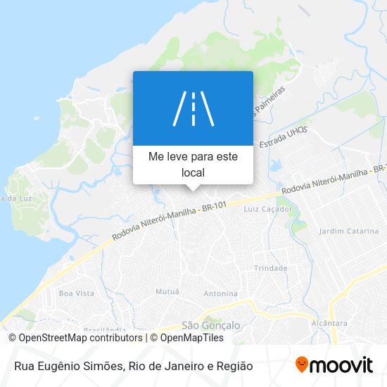 Rua Eugênio Simões mapa