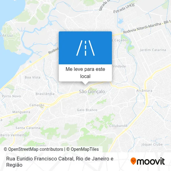 Rua Eurídio Francisco Cabral mapa