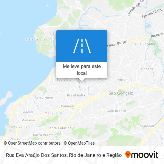 Rua Eva Araújo Dos Santos mapa