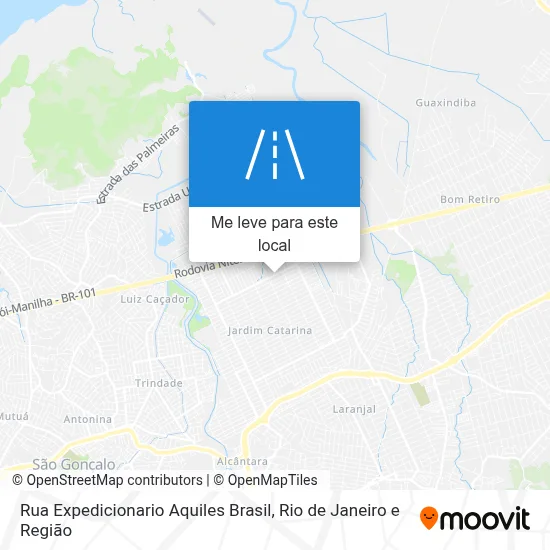 Rua Expedicionario Aquiles Brasil mapa