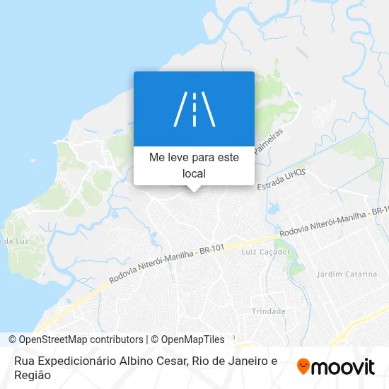 Rua Expedicionário Albino Cesar mapa