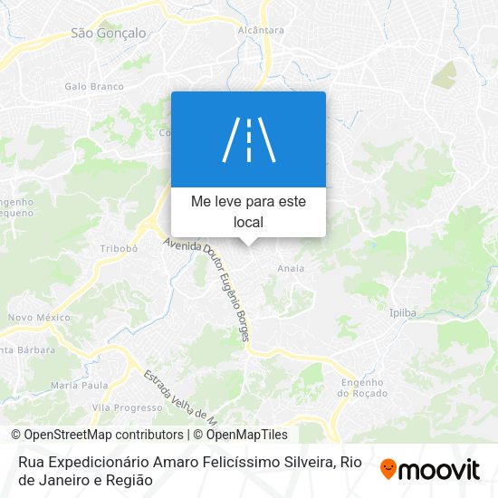 Rua Expedicionário Amaro Felicíssimo Silveira mapa