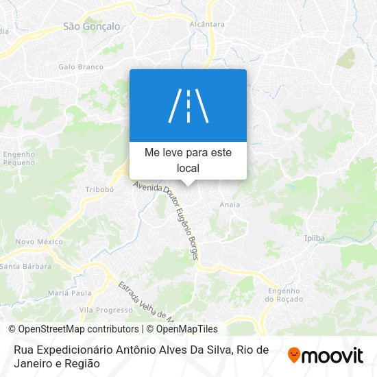 Rua Expedicionário Antônio Alves Da Silva mapa