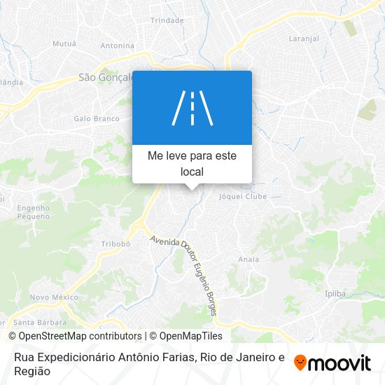 Rua Expedicionário Antônio Farias mapa