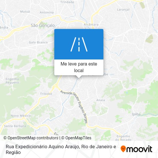 Rua Expedicionário Aquino Araújo mapa