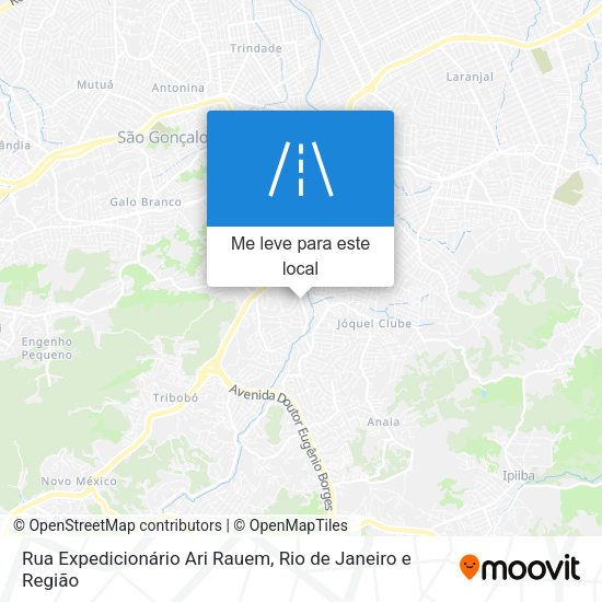 Rua Expedicionário Ari Rauem mapa