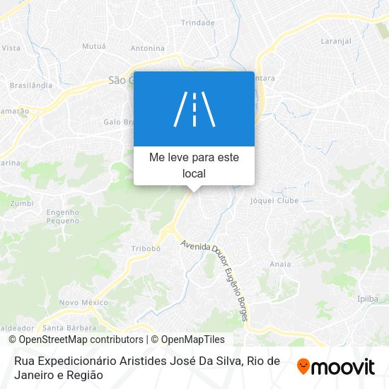 Rua Expedicionário Aristides José Da Silva mapa