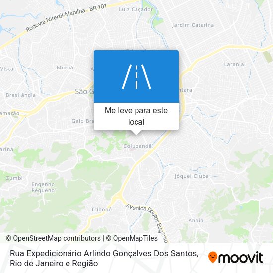 Rua Expedicionário Arlindo Gonçalves Dos Santos mapa