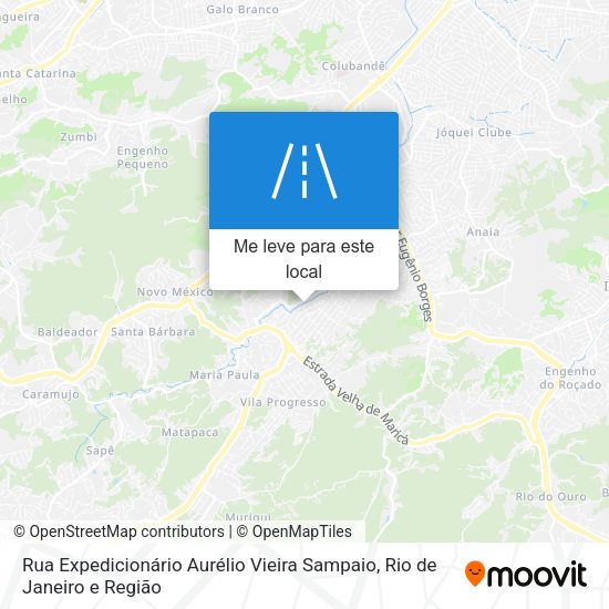 Rua Expedicionário Aurélio Vieira Sampaio mapa