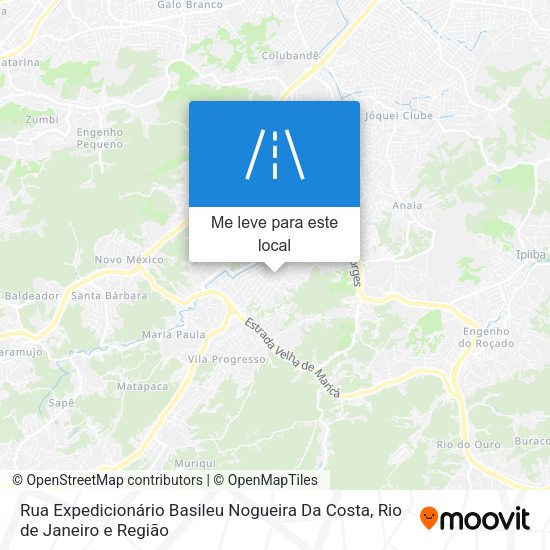 Rua Expedicionário Basileu Nogueira Da Costa mapa
