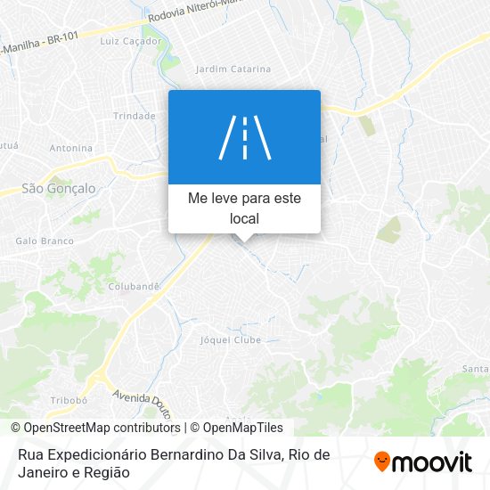 Rua Expedicionário Bernardino Da Silva mapa