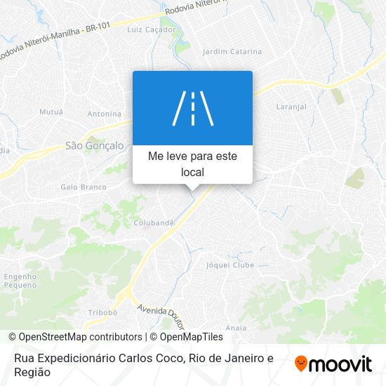 Rua Expedicionário Carlos Coco mapa