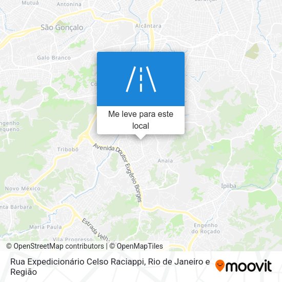 Rua Expedicionário Celso Raciappi mapa