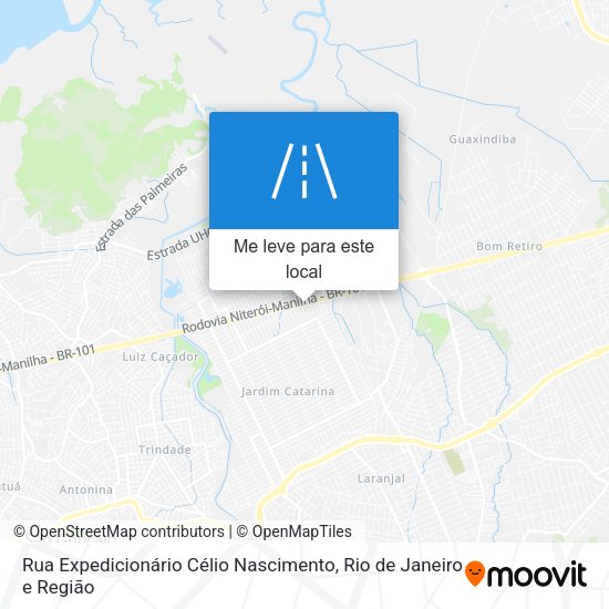 Rua Expedicionário Célio Nascimento mapa