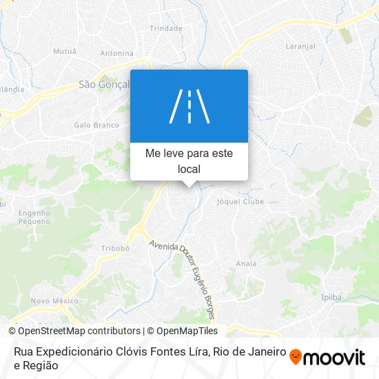 Rua Expedicionário Clóvis Fontes Líra mapa