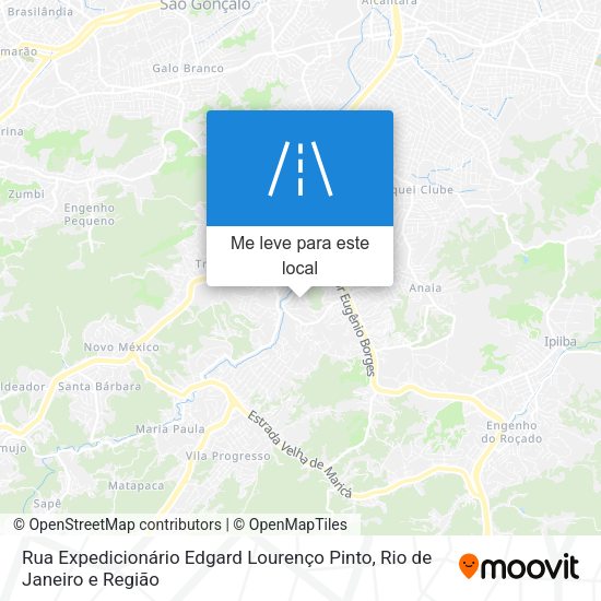Rua Expedicionário Edgard Lourenço Pinto mapa