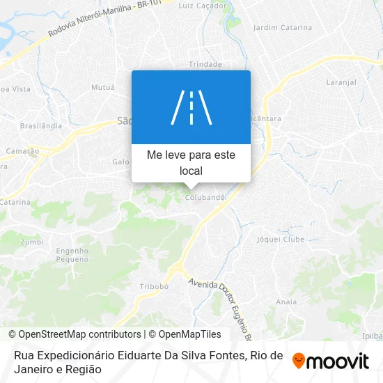 Rua Expedicionário Eiduarte Da Silva Fontes mapa