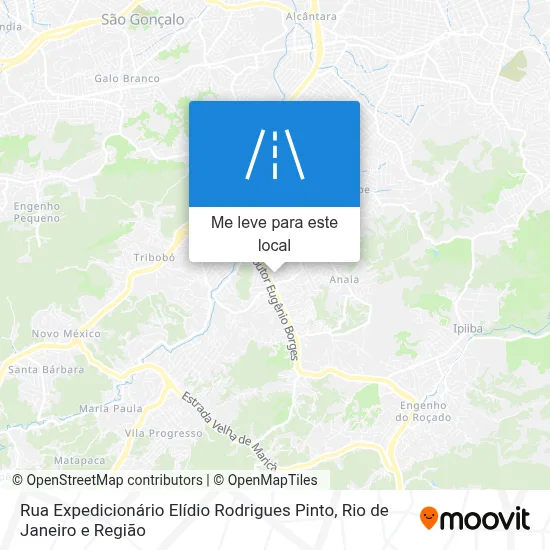 Rua Expedicionário Elídio Rodrigues Pinto mapa