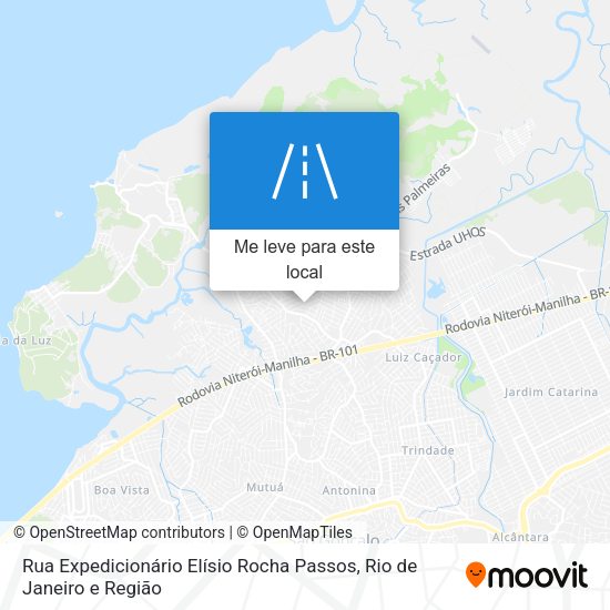 Rua Expedicionário Elísio Rocha Passos mapa