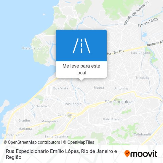 Rua Expedicionário Emílio Lópes mapa