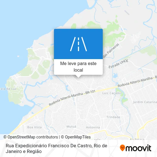 Rua Expedicionário Francisco De Castro mapa