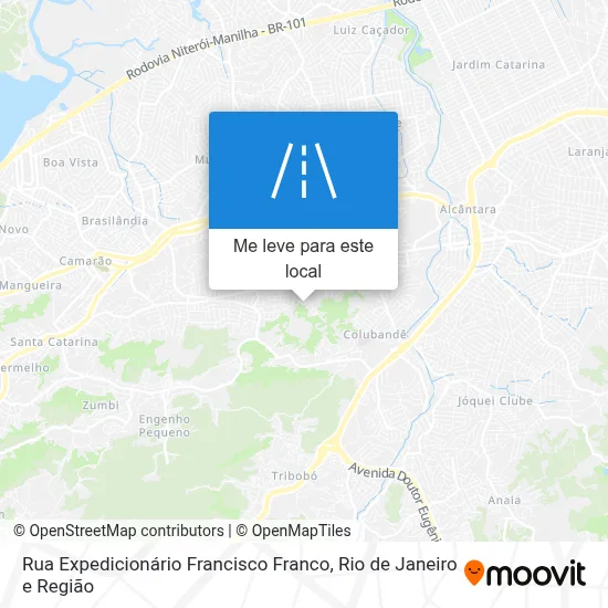 Rua Expedicionário Francisco Franco mapa