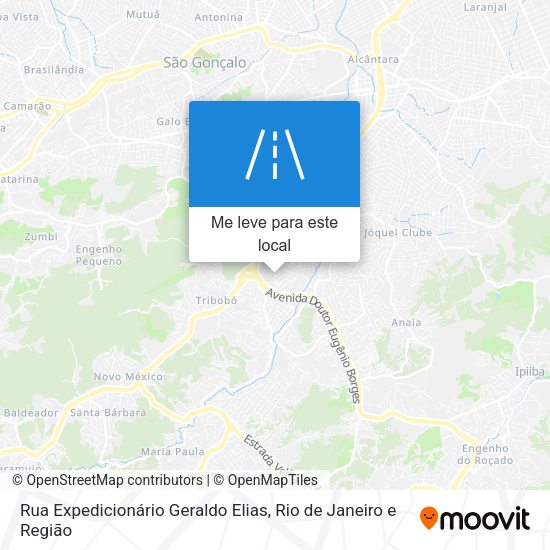 Rua Expedicionário Geraldo Elias mapa
