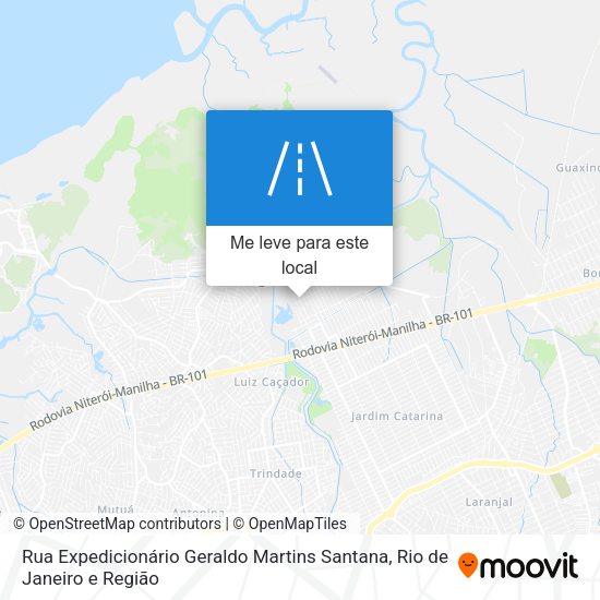Rua Expedicionário Geraldo Martins Santana mapa