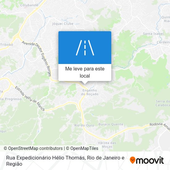 Rua Expedicionário Hélio Thomás mapa