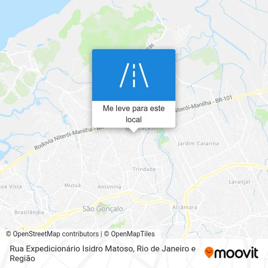Rua Expedicionário Isidro Matoso mapa