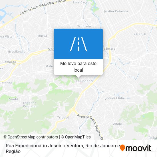 Rua Expedicionário Jesuíno Ventura mapa