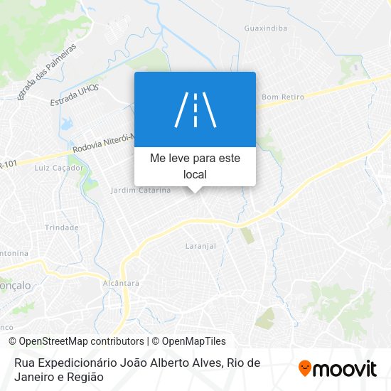 Rua Expedicionário João Alberto Alves mapa
