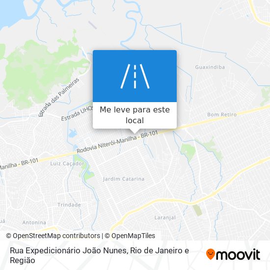 Rua Expedicionário João Nunes mapa