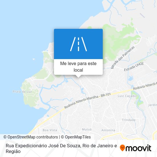Rua Expedicionário José De Souza mapa