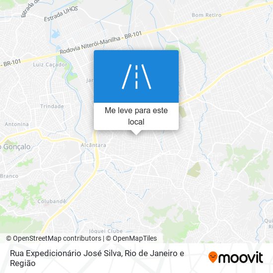 Rua Expedicionário José Silva mapa