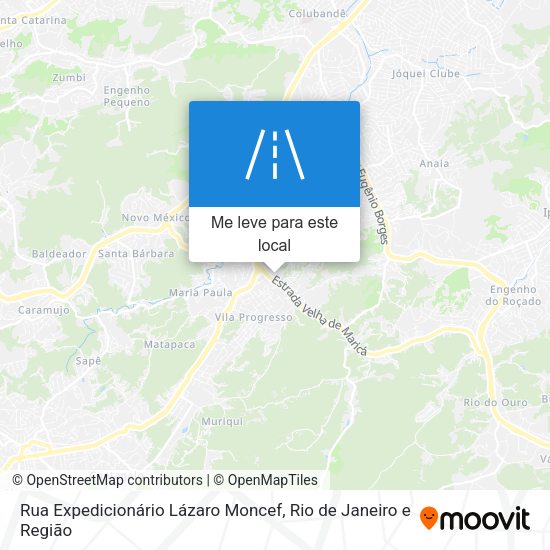 Rua Expedicionário Lázaro Moncef mapa