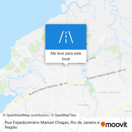 Rua Expedicionário Manuel Chagas mapa