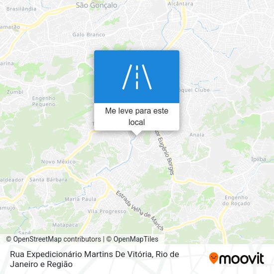 Rua Expedicionário Martins De Vitória mapa