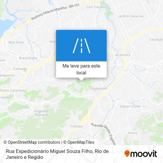 Rua Expedicionário Miguel Souza Filho mapa