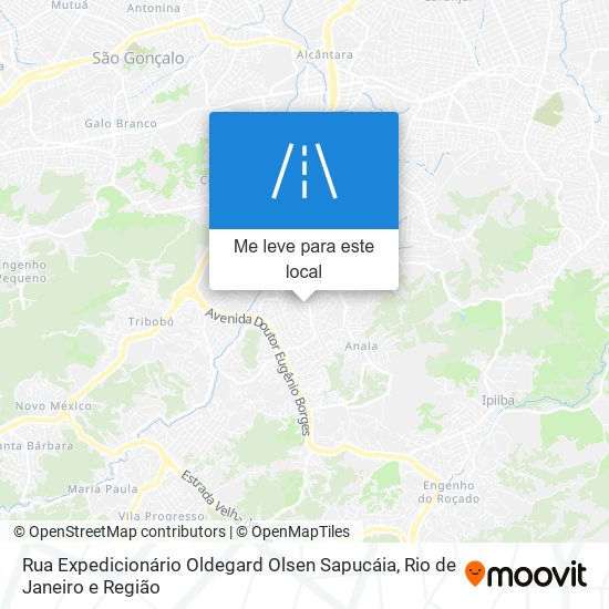 Rua Expedicionário Oldegard Olsen Sapucáia mapa