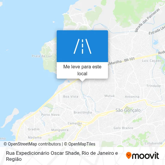 Rua Expedicionário Oscar Shade mapa