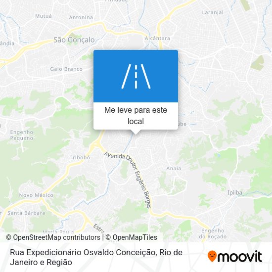 Rua Expedicionário Osvaldo Conceição mapa