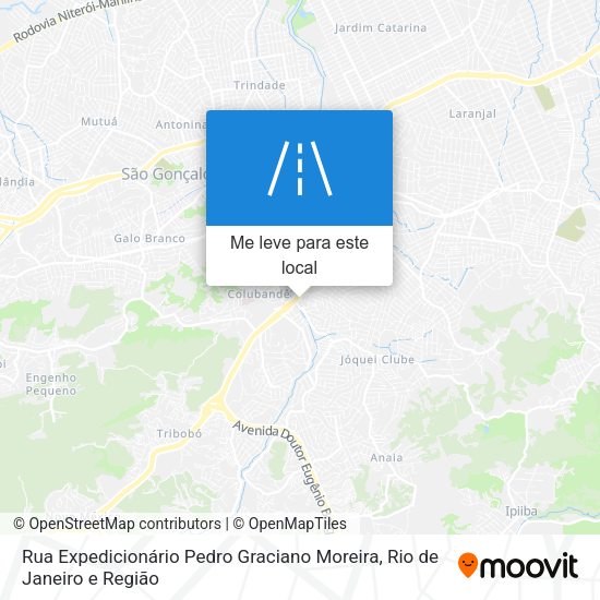 Rua Expedicionário Pedro Graciano Moreira mapa